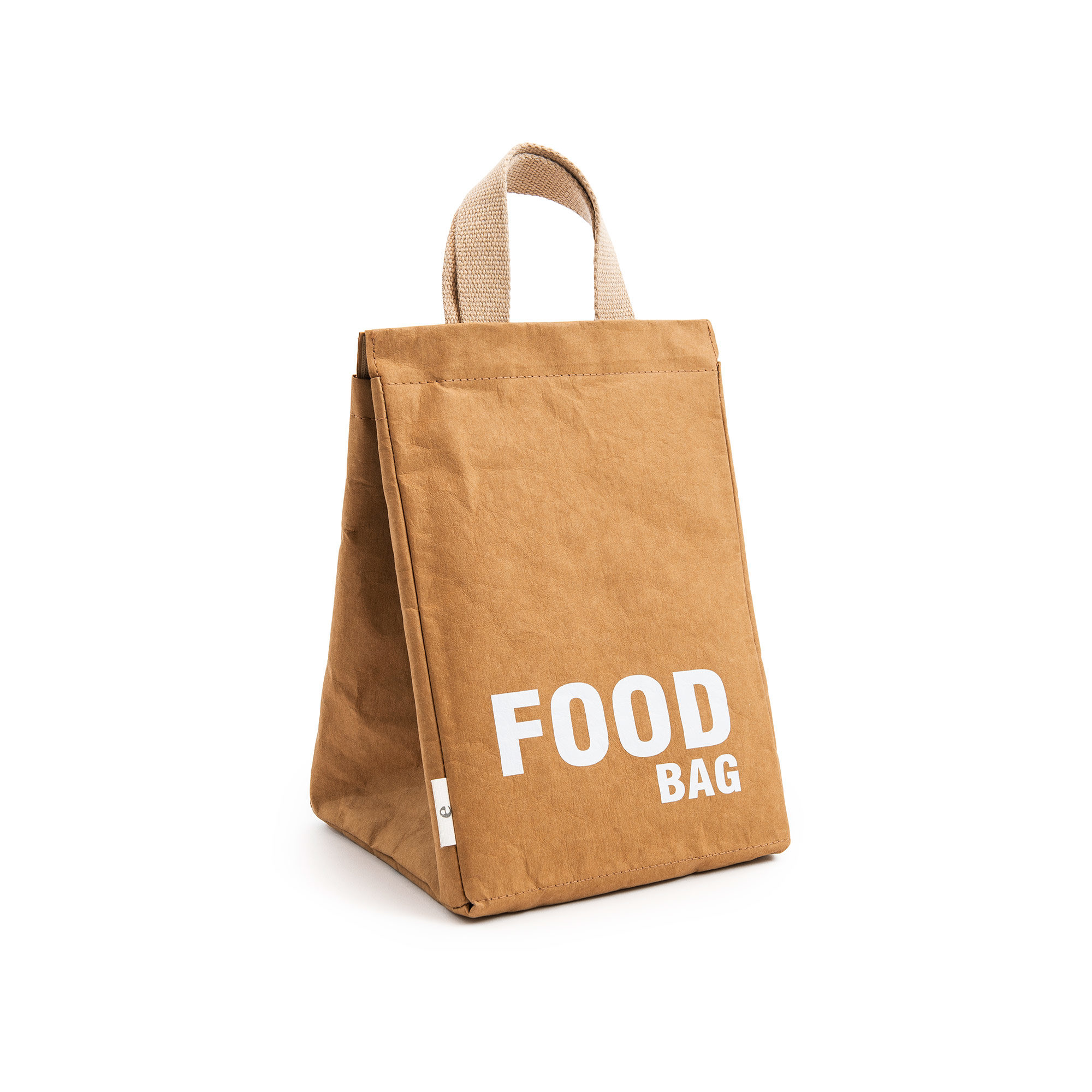 Brown paper food bag package realistic Royalty Free Vector